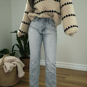 Madewell The Perfect Summer Jean High Rise Straight Mom Jeans Light Wash size 26